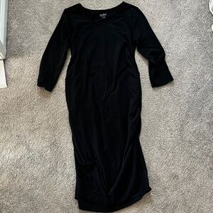 Black Isabel Maternity Bodycon dress